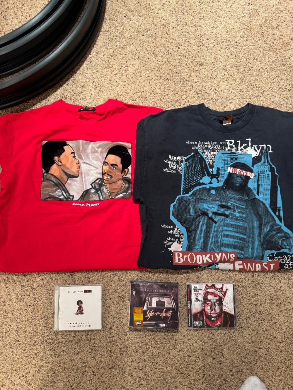 Vintage Y2K Biggie Smalls Lot Shirts CDs Notorious BIG Ready To Die Life After D